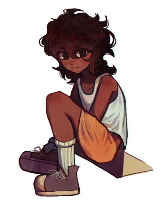 Drew someone&#39;s character for an art trade, but the other person never finished their part :(